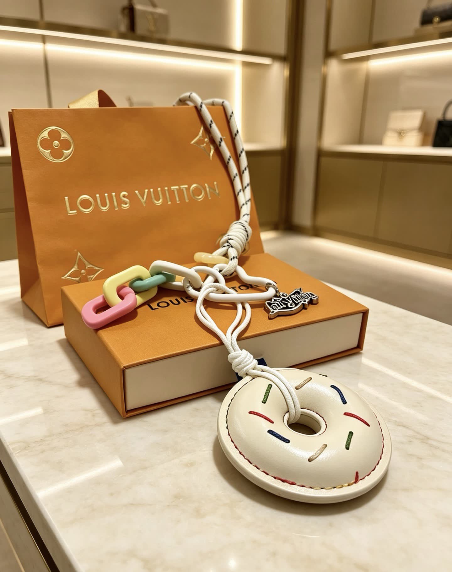 Louis Vuitton Donut Keychain